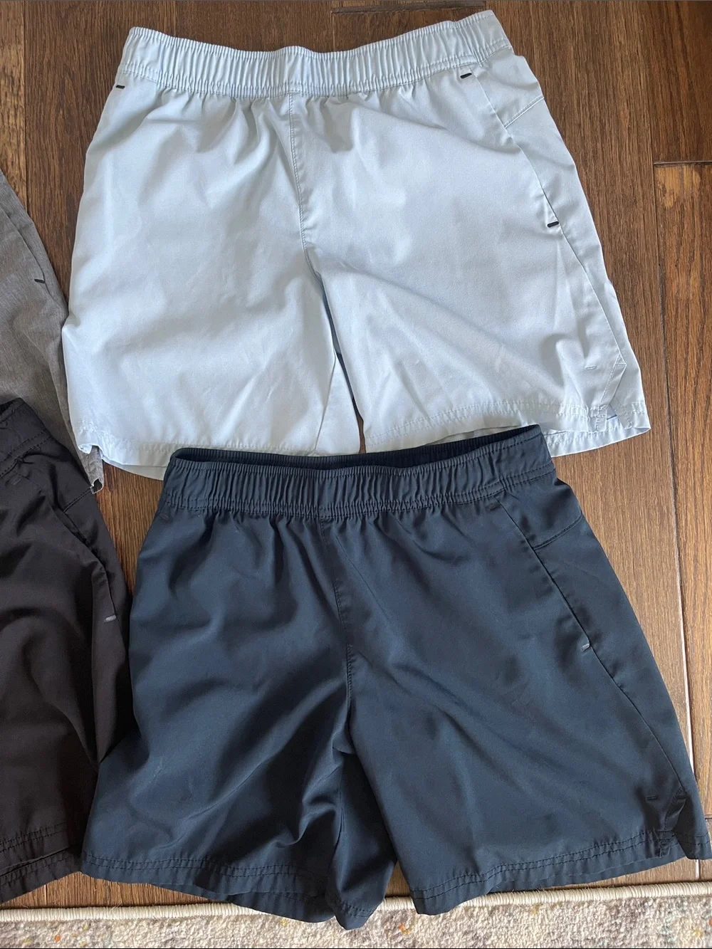 Boys Old Navy set of Performance Shorts - Black, Gray, Light Gray